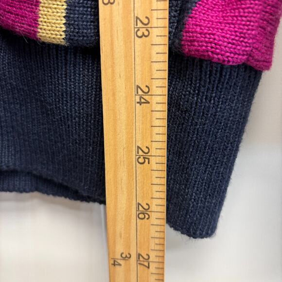 Vintage Lilli Ann Collections Womens 80s Preppy Striped Cardigan Size 10 Classic - Picture 5 of 8